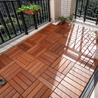 Dalles de terrasse emboîtables en WPC écologiques anti-UV, pour terrasse, balcon, cour, aspect bois, gazon, à poser soi-même