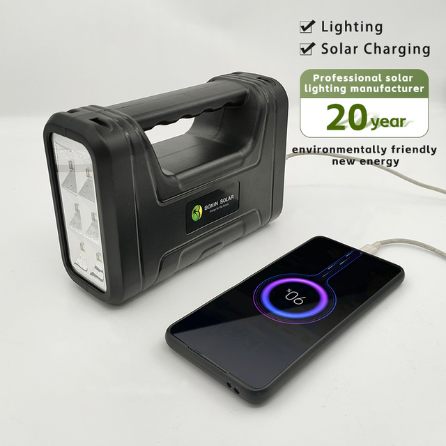 Solar Power System LiFePO4 Battery Energy Storage Solar Panel Generator Camping Lantern