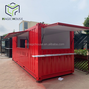 Vận Chuyển 20ft <span class=keywords><strong>Knock</strong></span> <span class=keywords><strong>Down</strong></span> Mở Rộng Container Snack Khóa Bar Nhà - Product Image 2