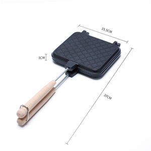 Sartén antiadherente de aleación de aluminio para exteriores, sartén para sándwich con recubrimiento de doble cara - Product Image 4