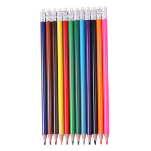 Crayons de couleur effaçables pour enfants, 12 crayons avec des dessins animés, cadeaux d'école bon marché, pièces - Product Image 2
