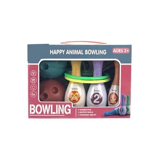 Bộ Đồ Chơi Bowling Cho Trẻ Em 2 Trong 1 Vòng Ném Với 6 Chân Bowling 2 Quả Bóng Trò Chơi Giáo Dục Dành Cho Trẻ Mới Biết Đi Từ 3 Tuổi Trở Lên