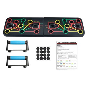 NOUVEAU Planche <span class=keywords><strong>de</strong></span> <span class=keywords><strong>musculation</strong></span> 2 en 1 pliable Push up Stand d'exercice <span class=keywords><strong>de</strong></span> gymnastique Push-ups Stands pour l'entraînement physique <span class=keywords><strong>avec</strong></span> cordes <span class=keywords><strong>de</strong></span> traction élastiques - Product Image 6