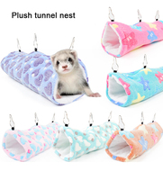 Hamac tunnel en peluche pour petits animaux, lit chaud, accessoires pour petaurs sucrés et hamsters - Vente chaude usine