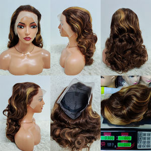 Promoción 95$ Letsfly Pelucas Frontales de Encaje 13x4, Rizadas y Voluminosas, 300g, 22 Pulgadas 33 #   Cabello Humano Natural Color Piano al por Mayor - Product Image 5