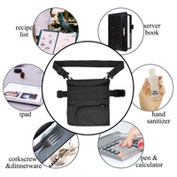 Pochette d'argent détachable pour serveur, tablier imperméable pour restaurant avec porte-monnaie