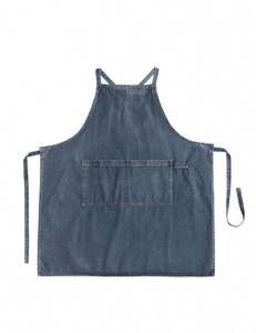 Tablier en jean élégant unisexe avec poches pour hommes et femmes, idéal pour la cuisine, le jardinage, la peinture, uniforme de chef - Product Image 5