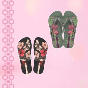 Sandalias de Playa de Verano Antideslizantes con Diseño Floral para Mujer, Sandalias con Soporte de Arco, Pantuflas para Exteriores, Servicio de Logotipo Personalizado, Auditoría BSCI - Product Image 1