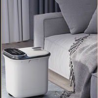 Nouvelle Arrivée 2025 – Baignoire de massage électrique pliable Shiatsu à rotation automatique pour pieds fatigués, avec contrôle de la minuterie et fonction pédicure