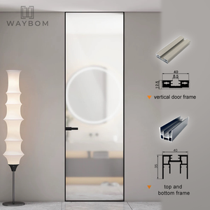 Hiện đại ẩn cử<span class=keywords><strong>a</strong></span> nội thất tuôn ra khung cử<span class=keywords><strong>a</strong></span> không Khung nhà Swing nhôm khác vô hình nội thất Swing cử<span class=keywords><strong>a</strong></span> nhôm hồ sơ - Product Image 2