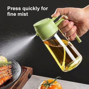 Nuevo Dispensador de Aceite de Oliva y Vinagre Multifuncional de Vidrio de Grado Alimenticio con Pulverizador de Aceite 2 en 1 para Uso en la Cocina - Product Image 2