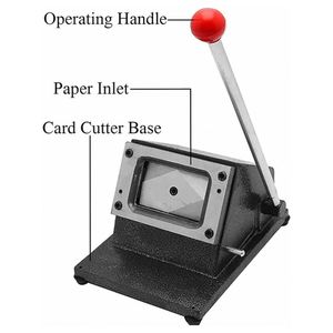 Machine de découpe circulaire 25/32/37/44/50/56/58/75mm, découpeuse de papier ronde pour badges de construction avec composants centraux à roulement à billes - Product Image 2