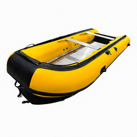 Perahu Karet Yanlyn YLS-470 1.0mm TPU/PVC, Kapal Sport Tiup untuk Memancing, Kapasitas 8 Orang, Lipat, Ringan, Tahan Lama, dan Stabil