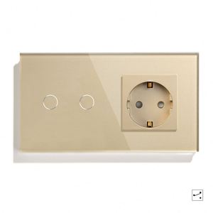 Bảng Điều Khiển Cảm Ứng Chất Lượng Cao Nhà Máy 157Mm Công Tắc Đèn Cảm Ứng + Ổ Cắm Tường Eu - Product Image 5