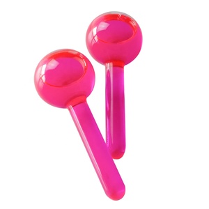 Hot bán chức năng thủy tinh chịu nhiệt độ cao và thấp hồng Facial Massager Ice quả cầu cho khuôn mặt chăm sóc sắc đẹp - Product Image 1