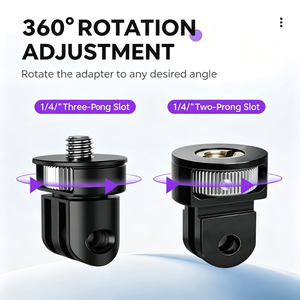 Adaptador de Montaje para Trípode con Tornillo de <span class=keywords><strong>1</strong></span>/4, Base Universal para <span class=keywords><strong>Insta360</strong></span> X5 X4 X3 GoPro Hero 13, Deportes al Aire Libre, Vlogging - Product Image 2