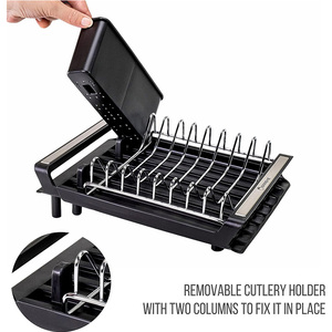 <span class=keywords><strong>Escurridor</strong></span> <span class=keywords><strong>de</strong></span> <span class=keywords><strong>Platos</strong></span> Extensible <span class=keywords><strong>de</strong></span> Acero Inoxidable Resistente para Fregadero <span class=keywords><strong>de</strong></span> Cocina, Organizador <span class=keywords><strong>de</strong></span> <span class=keywords><strong>Platos</strong></span> con Bandeja <span class=keywords><strong>de</strong></span> Drenaje - Product Image 6