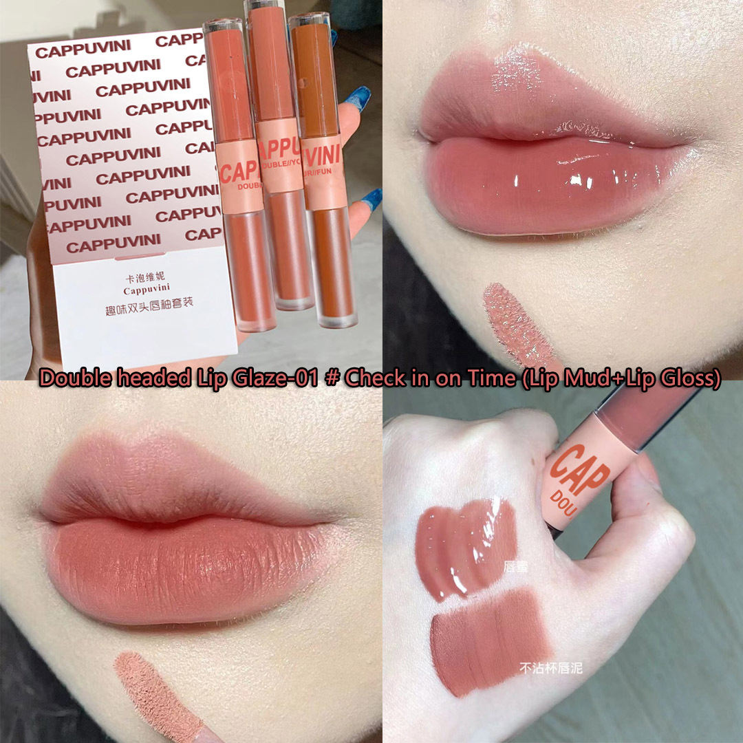 01 # Check in on time (lip balm+lip gloss)