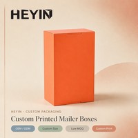Boîte cadeau pour thé personnalisée, boîte en papier ondulé kraft avec impression de logo, couleur orange crème mat, vente en gros