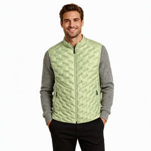 AQTQ Gilet <span class=keywords><strong>Sans</strong></span> Manches Homme Personnalisé, Gilets de Golf et de Course, Doudoune <span class=keywords><strong>Sans</strong></span> Manches Homme - Product Image 1