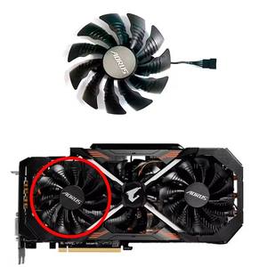 Ventilateur de GPU original 95MM 4PIN T129215BU, adapté au refroidissement de la carte graphique Gigabyte AORUS GTX1070 <span class=keywords><strong>1080</strong></span> 1080TI <span class=keywords><strong>Xtreme</strong></span> Edition - Product Image 2