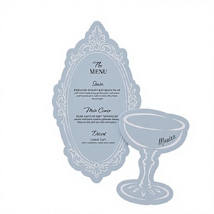 Segnaposto Matrimonio Vintage Personalizzabili, Cartellino Menu Stile Regency, Etichetta Nome Stampabile, Cancelleria per Matrimoni - Product Image 5