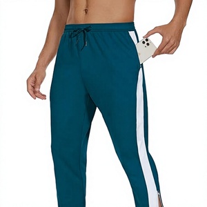 Pantalones Deportivos para Hombre, Cierre en Tobillos, Corte Ajustado, para Entrenamiento, Running, Atletismo, Baloncesto, con Bolsillos con Cierre - Product Image 6
