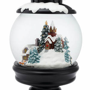 LED Light-Up Music Blowing <b>Snow</b> Hand-painted Lifelike <b>Snow</b> <b>Globe</b> Model Resin <b>Christmas</b> Tree Decorations Customized Color - Product Image 3