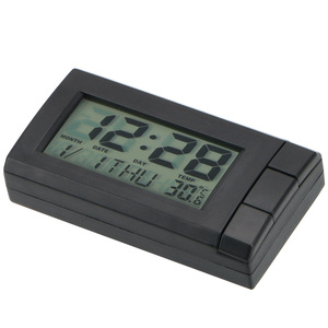 Horloge à affichage numérique LCD pour <span class=keywords><strong>voiture</strong></span> Affichage de la température Horloge électronique Montre automatique <span class=keywords><strong>Thermomètre</strong></span> Rétroéclairage bleu Ornements de <span class=keywords><strong>voiture</strong></span> - Product Image 5