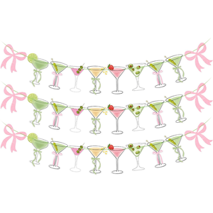 Decoraciones de Banner para Fiesta 'Pink Martini Bows a Tiny Bit Older', Fiesta de Cumpleaños 'Dirty Martini a Tiny Bit Older' para Chicas, Despedida de Soltera - Product Image 1