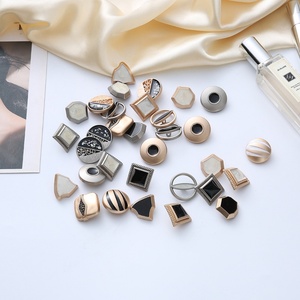 กระดุมโลหะทรงกลมสำหรับเสื้อโค้ทผู้หญิง แบบมีก้าน ชุบเคลือบ เป็นมิตรกับสิ่งแวดล้อม สำหรับเสื้อผ้าและเครื่องประดับ - Product Image 4