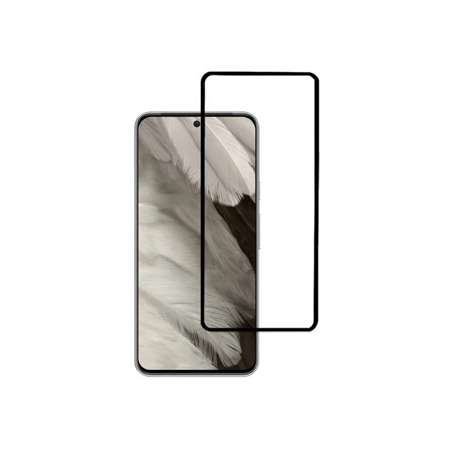High Transparent with Black Edge Tempered Glass Screen Protector Full Coverage for Google Pixel 9 8 7 6 5 Grade AAA Quality