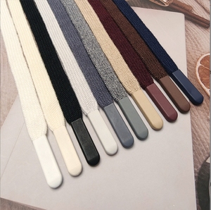 حبل ملابس من المصنع ، حبل بهودي برباط أصفر معدني ، حبل سحب ، حبل خصر مسطح من البوليستر ، حبل لقبعة البلوز - Product Image 5