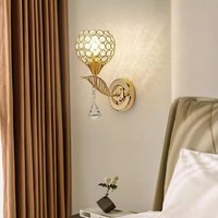 JUNTOS moda elegante doble cabeza redonda sala de estar Fondo lámpara de pared creativa exquisita dormitorio mesita de noche luces de pared