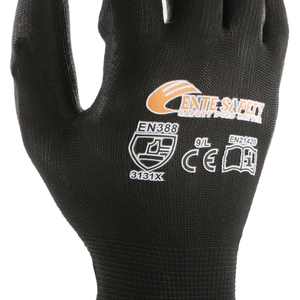ENTE SAFETY POLYESTER PU <strong>Gloves</strong> Tear Resistance Good Grip Improved Productivity