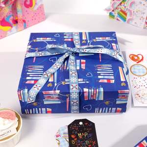 Papel de Regalo de Cumpleaños con Recubrimiento de Silicona Virgen de 80g, Impresión Personalizada, Papel de Envolver para Embalaje, Venta al por Mayor - Product Image 4