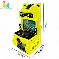 Solution d'équipement de parc d'attractions intérieur AMA : Machine d'arcade vidéo pour enfants 19'' avec jeu de course LCD et construction métallique