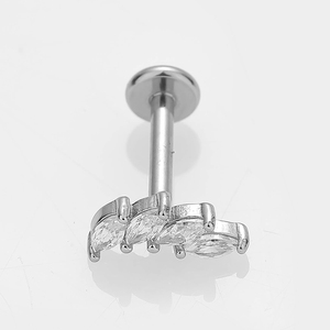 YW 316L <span class=keywords><strong>Piercing</strong></span> all'<span class=keywords><strong>orecchio</strong></span> in <span class=keywords><strong>acciaio</strong></span> <span class=keywords><strong>chirurgico</strong></span> - Product Image 6