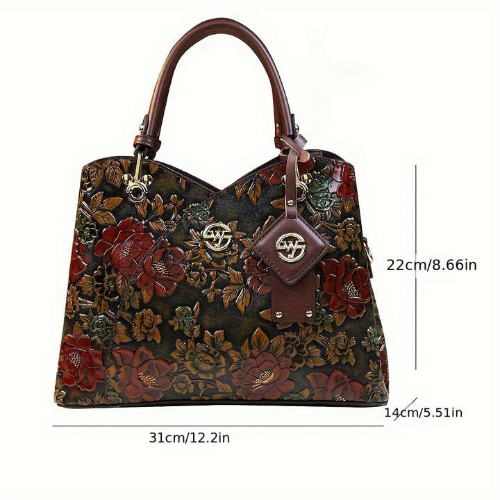 Vintage floral handbags hotsell