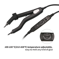 Fer à lisser pour extensions de cheveux à contrôle de chaleur réglable de haute qualité et prêt à être expédié pour kit de machine à extensions de cheveux en kératine V Light