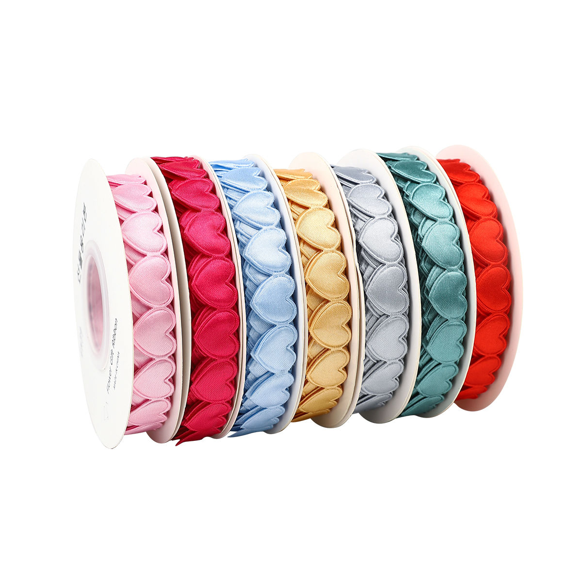 1.6cm Width Fancy Heart DIY Colorful Gift Ribbon for Handmade Gift Wrapping Decoration Material