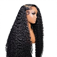 Perruque de cheveux naturels vietnamiens bruts de 30 pouces de long, ondulations profondes, densité 250%, perruque de cheveux humains bouclés birmans, perruques de cheveux indiens vierges ultra-lisses