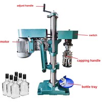 Machine de capsulage semi-automatique en acier inoxydable pour bouteilles de vin et de whisky, avec système de scellage ROPP pour bouchons à vis en aluminium et plastique