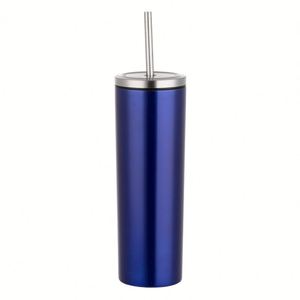 Gobelet droit anti-fuite de 600 ml avec couvercle à vis et paille - Product Image 1