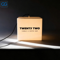 Lampe cube LED minimaliste moderne, rectangle, cercle, boîte lumineuse entièrement éclairée pour salon, chambre, bureau, décoration de la maison, hôtel