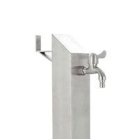Colonne d'eau de jardin LANO, Robinet de jardin en cuivre, Tuyau vertical en acier inoxydable résistant au gel, Robinet d'arrosage extérieur pour villa