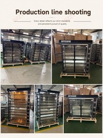 Rôtissoire à poulet électrique à 9 broches rotatives en acier inoxydable, à gaz, avec brûleur à commande indépendante