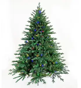 Hochwertige künstliche Weihnachtsbäume von 7 Fuß und 8 Fuß Fabrik direkt geliefertes gemischtes PE-PVC- und LED-Material für Dekoration
