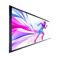 Boîte à lumière LED 4x6 pieds en verre trempé à film souple, facile à transporter, cadre à clipser rectangulaire personnalisé pour publicité extérieure décorative