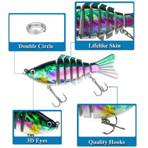 Weihe 100mm 15.6g Swimbait Hard Bait Multi-Fish <b>Fishing</b> Lure for Freshwater Catfish Marlin Cod ABS for Ocean Boat <b>Fishing</b> - Product Image 4